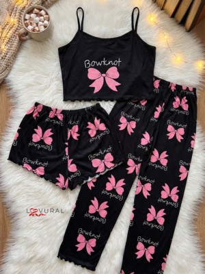 pink love short pyjama set (copy) (copy)