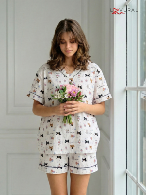 cute dog short pyjama set (copy)