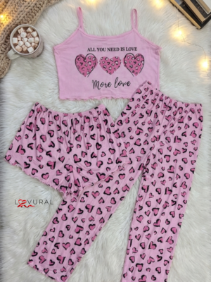 bows in midnight skinny pyjama set (copy)