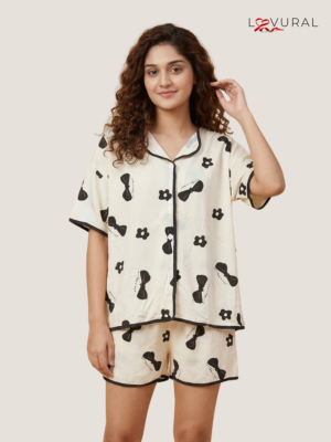 cute cherries short pyjama set