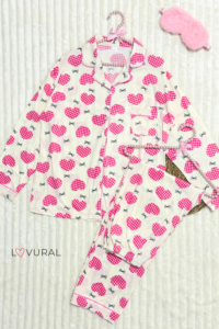 cute bunny in stripes pj set (copy)
