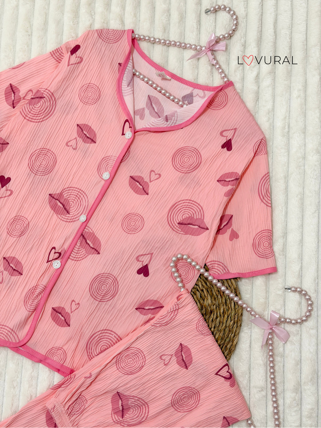 black hearts pj set black hearts pj set