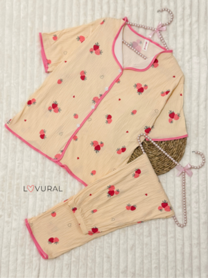 black hearts pj set