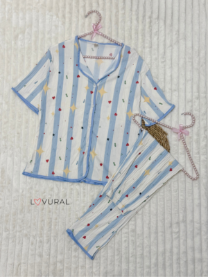 black hearts pj set