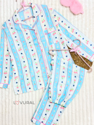 confetti hearts long sleeve pj set (copy)