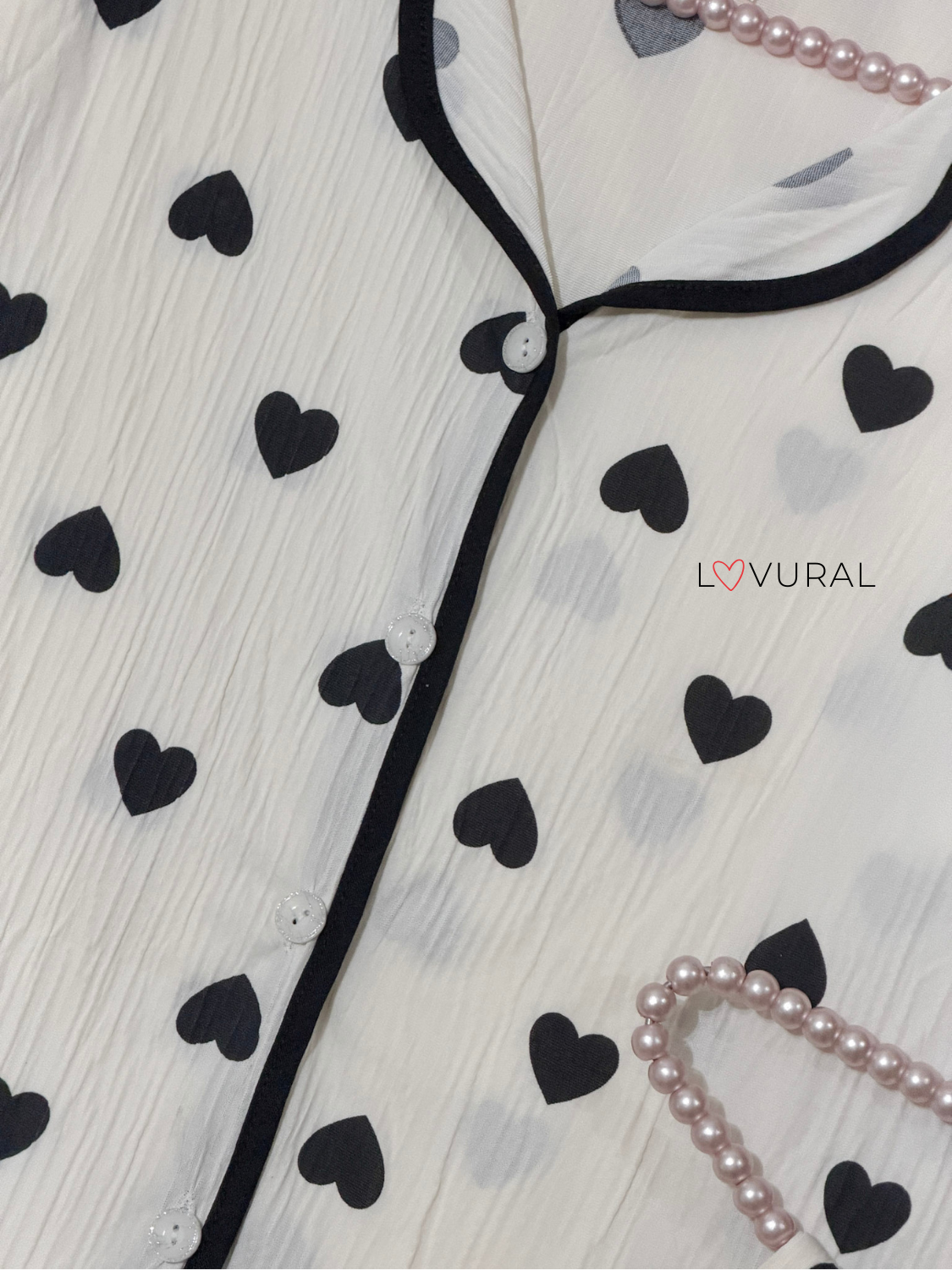 black hearts pj set black hearts pj set