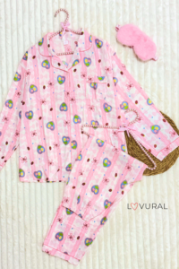 confetti hearts long sleeve pj set (copy)