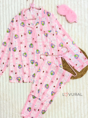 confetti hearts long sleeve pj set (copy)