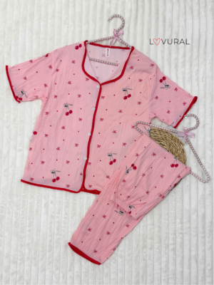 pink floral pj set (copy)