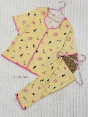 black hearts pj set