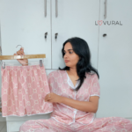 strawberry checked 3 pcs pj set