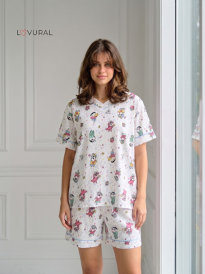 cute teddy short pyjama set (copy)