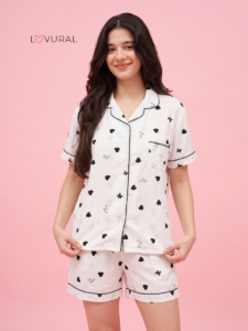 Bows & Hearts Short Pyjama Set 14