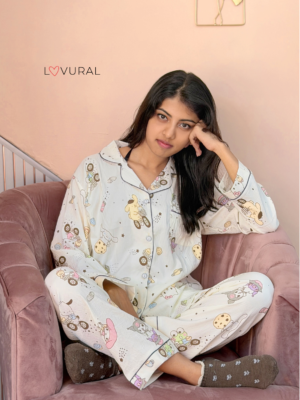pink bows & tulips long sleeve pj set (copy)
