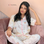 pink kisses pj set