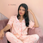 pink kisses pj set