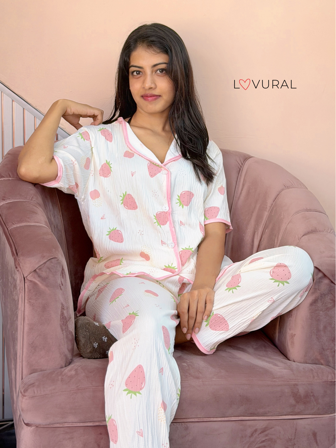 pink kisses pj set pink kisses pj set