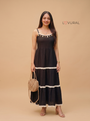 ivory cloud tiered white maxi dress (copy)
